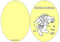 Biglietti di Pasqua coniglietto