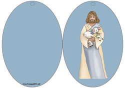 Biglietto Pasqua religioso