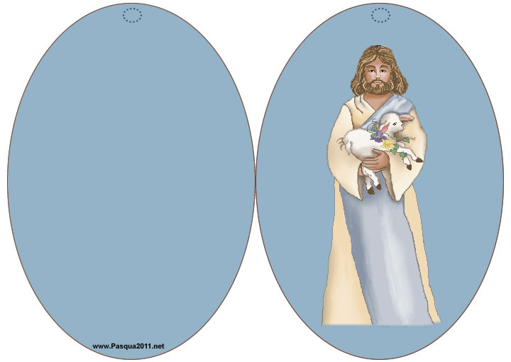 Biglietto Pasqua religioso