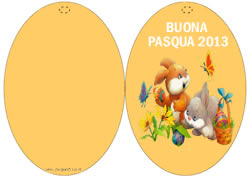 Biglietto auguri Pasqua 2013